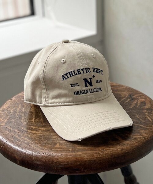 un dix cors（アンディコール）の「athletic deptキャップ（キャップ・レディース・アイボリー/ブラック/ネイビー・FREE）」の2枚目の写真