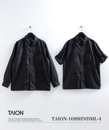 TAION | 【TAION(タイオン)】〈ユニセックス〉ノンダウン ミリタリー ボタンスリット シャツ(シャツ/ブラウス)
