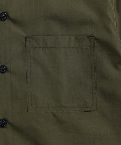 TAION(タイオン)の「【TAION(タイオン)】〈ユニセックス〉ノンダウン ミリタリー ボタンスリット シャツ(シャツ/ブラウス・メンズ・ダークネイビー/インディゴブルー/ライトインディゴブルー/オフホワイト/ダークオリーブ/ブラック・XL/L/M/S/2XL)」の8枚目の写真