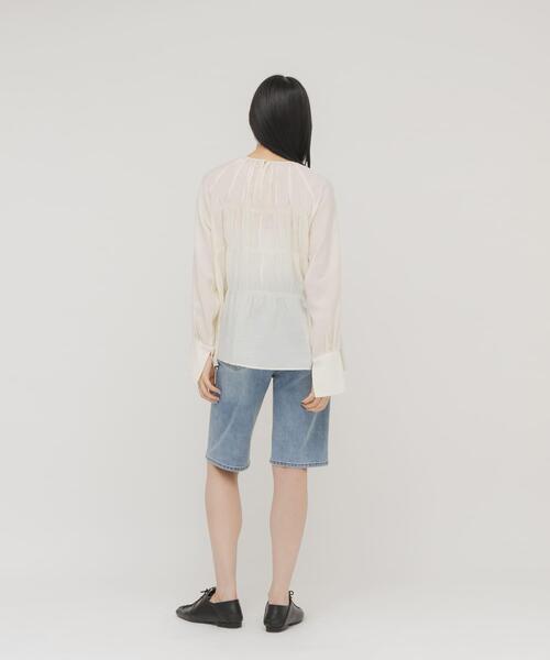 KBF(ケイビーエフ)の「ティアードブラウス(シャツ/ブラウス・レディース・アイボリー/ピンク/ブラック・ONE)」の9枚目の写真