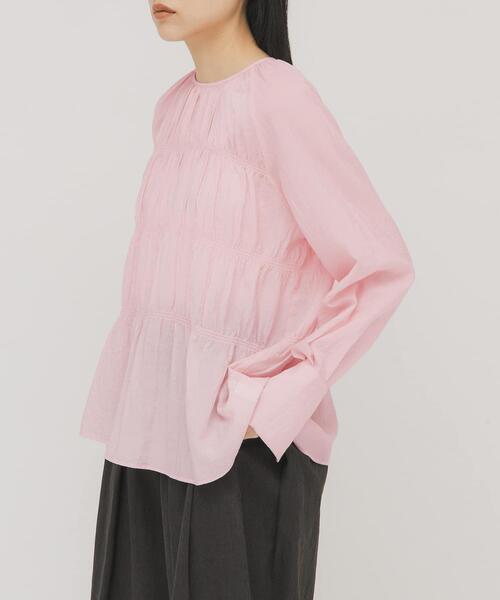 KBF(ケイビーエフ)の「ティアードブラウス(シャツ/ブラウス・レディース・アイボリー/ピンク/ブラック・ONE)」の14枚目の写真