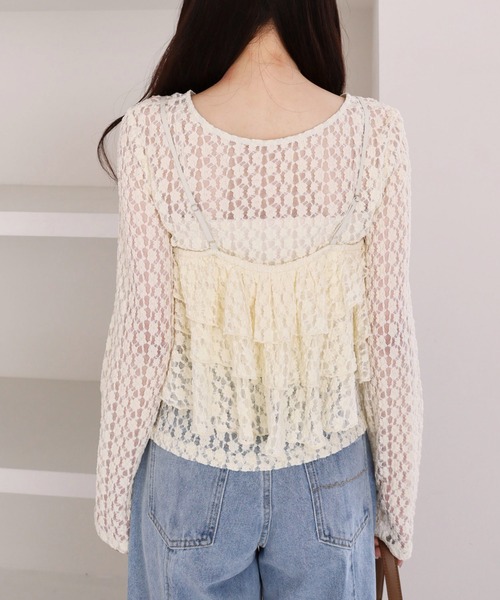 archives（アルシーヴ）の「フリルビスチェカットレースアンサンブル（アンサンブル・レディース・オフホワイト/アイボリー/ブラック・MEDIUM）」の16枚目の写真