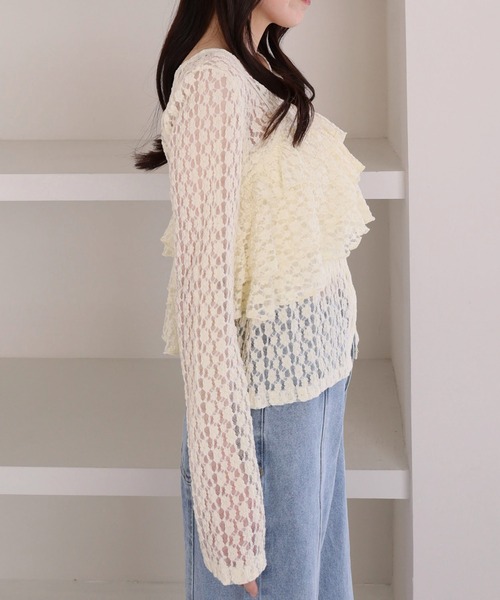 archives（アルシーヴ）の「フリルビスチェカットレースアンサンブル（アンサンブル・レディース・オフホワイト/アイボリー/ブラック・MEDIUM）」の15枚目の写真