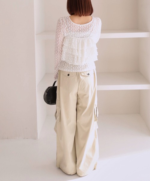 archives（アルシーヴ）の「フリルビスチェカットレースアンサンブル（アンサンブル・レディース・オフホワイト/アイボリー/ブラック・MEDIUM）」の12枚目の写真