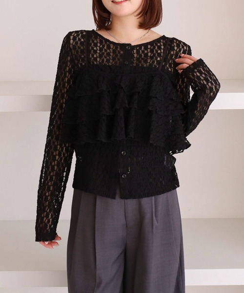 archives（アルシーヴ）の「フリルビスチェカットレースアンサンブル（アンサンブル・レディース・オフホワイト/アイボリー/ブラック・MEDIUM）」の22枚目の写真