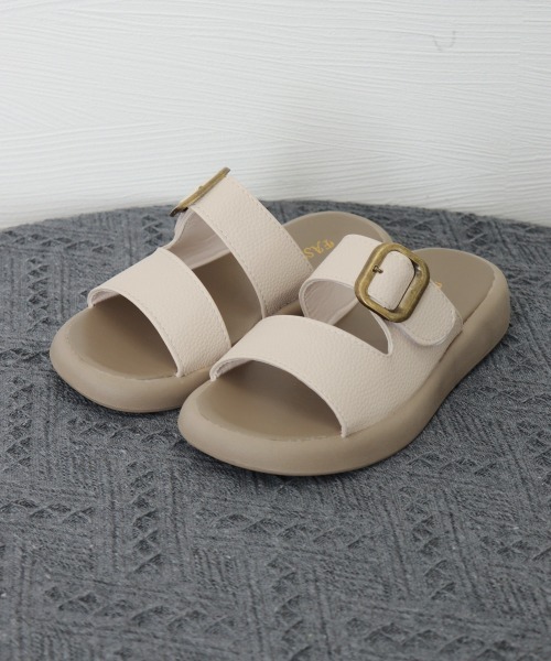 Miniministore(ミニミニストア)の「ミュールサンダル 厚底サンダル 美脚夏靴(サンダル・レディース・ブラック/ライトベージュ・24.0cm/23.5cm/23.0cm/22.5cm/25.0cm/24.5cm)」の13枚目の写真