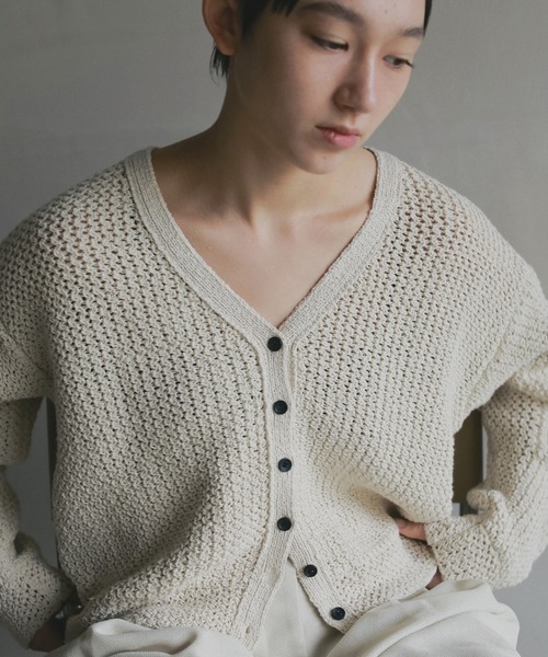 anuke（アンヌーク）の「Crochet Knit Cardigan（カーディガン/ボレロ