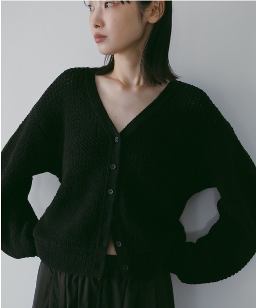 Crochet Knit Cardigan（カーディガン/ボレロ）｜anuke（アンヌーク