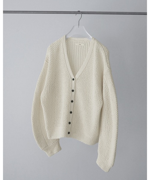 anuke(アンヌーク)の「Crochet Knit Cardigan(カーディガン/ボレロ・レディース・アイボリー/ブラック・FREE)」の14枚目の写真