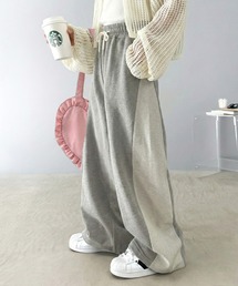 Java（ジャバ）の「《JaVa ジャバコラボ》キッズ 親子お揃い リンクコーデにぴったり バイカラー裏使いスウェットパンツ（スウェットパンツ）」