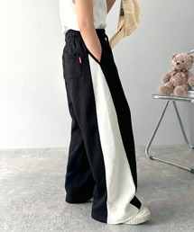 Java（ジャバ）の「《JaVa ジャバコラボ》キッズ 親子お揃い リンクコーデにぴったり バイカラー裏使いスウェットパンツ（スウェットパンツ）」