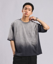 RAGEBLUE（レイジブルー）の「Pigment Design Cropped T-Shirt/ピグメント加工クロップドTシャツ（Tシャツ/カットソー・メンズ）」