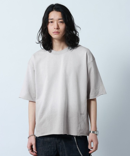 Pigment Design Cropped T-Shirt/ピグメント加工クロップドTシャツ（T