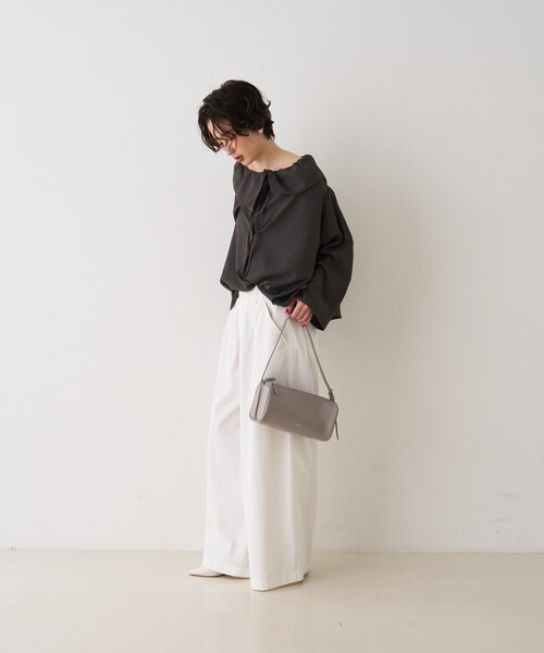 YAHKI(ヤーキ)の「【YAHKI/ヤーキ】SOFT W FACEワンショルダーミニバッグ(ショルダーバッグ・レディース・ブラック/グレー・フリー)」の17枚目の写真