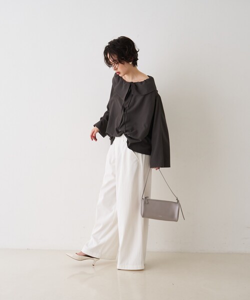 YAHKI(ヤーキ)の「【YAHKI/ヤーキ】SOFT W FACEワンショルダーミニバッグ(ショルダーバッグ・レディース・ブラック/グレー・フリー)」の18枚目の写真
