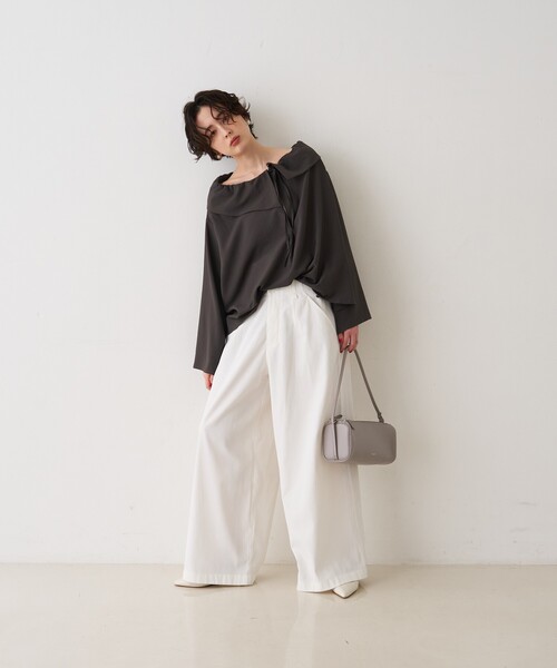 YAHKI(ヤーキ)の「【YAHKI/ヤーキ】SOFT W FACEワンショルダーミニバッグ(ショルダーバッグ・レディース・ブラック/グレー・フリー)」の19枚目の写真