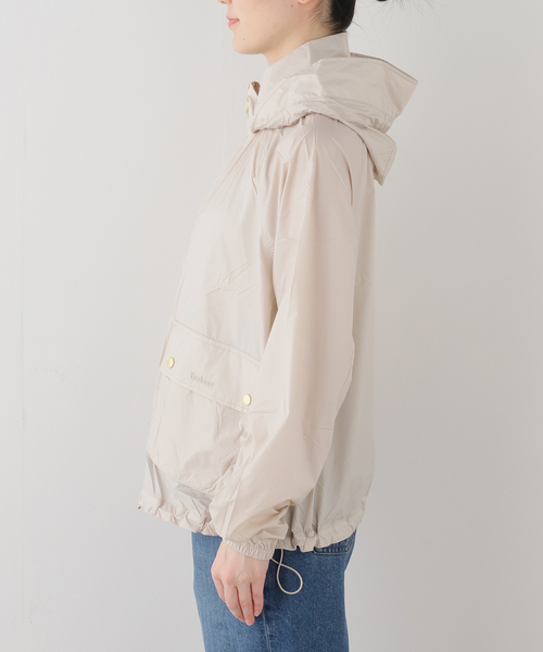 OUTDOOR PRODUCTS（アウトドアプロダクツ）の「BARBOUR ROWANE SHOWERPROOF JACKET（その他アウター・レディース・アイボリー/カーキ・10）」の11枚目の写真