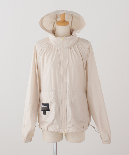 OUTDOOR PRODUCTS（アウトドアプロダクツ）の「BARBOUR ROWANE SHOWERPROOF JACKET（その他アウター・レディース・アイボリー/カーキ・10）」の7枚目の写真