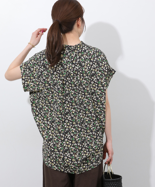 JOURNAL STANDARD relume(ジャーナルスタンダード レリューム)の「フラワープリントフレンチスリーブブラウス(シャツ/ブラウス・レディース・イエロー/グリーン・FREE)」の10枚目の写真