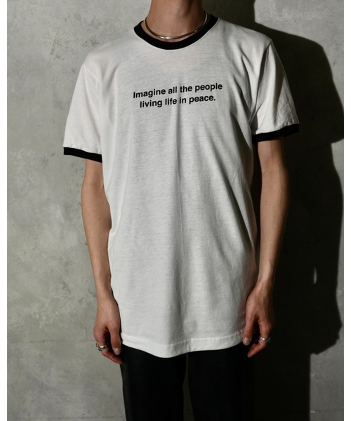 THRIFTY LOOK(スリフティールック)の「TRIFTY LOOK スリフティルック / "IMAGINE"RINGER TEE(Tシャツ/カットソー・メンズ・ブラック/レッド・X-LARGE/LARGE/MEDIUM)」の13枚目の写真