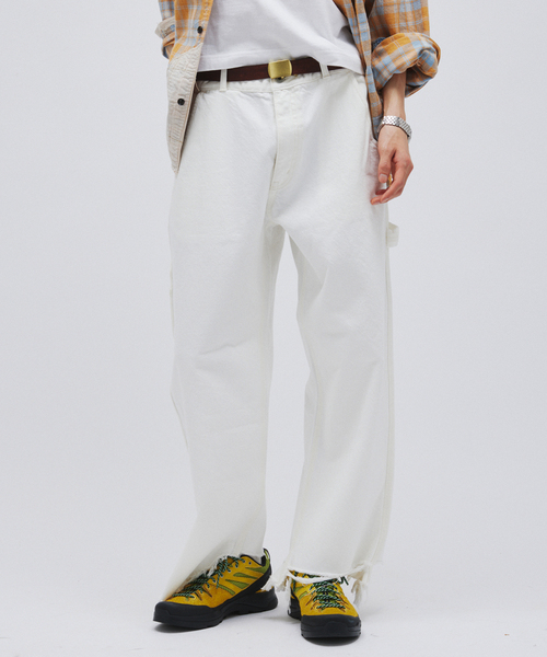 JOURNAL STANDARD（ジャーナルスタンダード）の「13オンス ペインター ルーズ カット パンツ（デニムパンツ・メンズ・アイボリー/ブラックミックス/ブルー系その他・MEDIUM/LARGE）」の20枚目の写真