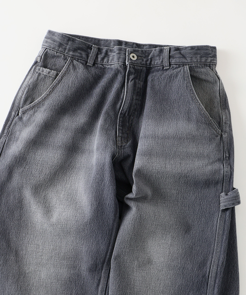 JOURNAL STANDARD（ジャーナルスタンダード）の「13オンス ペインター ルーズ カット パンツ（デニムパンツ・メンズ・アイボリー/ブラックミックス/ブルー系その他・MEDIUM/LARGE）」の15枚目の写真