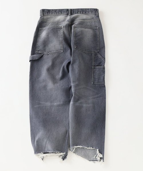 JOURNAL STANDARD（ジャーナルスタンダード）の「13オンス ペインター ルーズ カット パンツ（デニムパンツ・メンズ・アイボリー/ブラックミックス/ブルー系その他・MEDIUM/LARGE）」の9枚目の写真