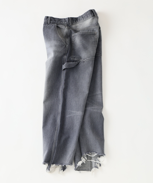 JOURNAL STANDARD（ジャーナルスタンダード）の「13オンス ペインター ルーズ カット パンツ（デニムパンツ・メンズ・アイボリー/ブラックミックス/ブルー系その他・MEDIUM/LARGE）」の10枚目の写真