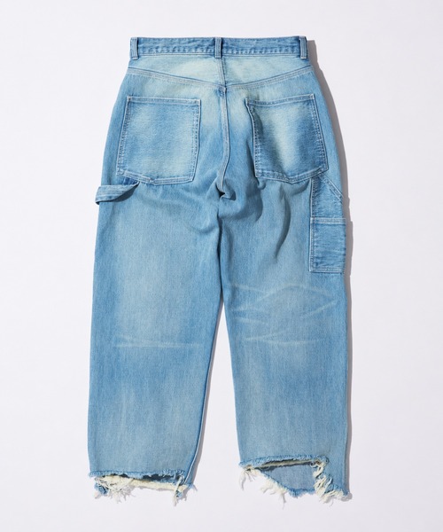 JOURNAL STANDARD(ジャーナルスタンダード)の「13オンス ペインター ルーズ カット パンツ(デニムパンツ・メンズ・アイボリー/ブラックミックス/ブルー系その他・MEDIUM/LARGE)」の4枚目の写真