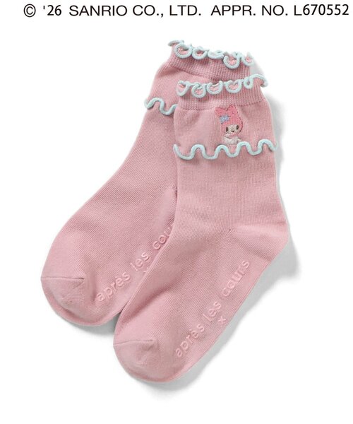 sanrio(サンリオ)の「【サンリオキャラクターズ】メロウソックス(ソックス/靴下・キッズ・ピンク/ブラック/アイボリー/サックスブルー・12/15 /18/21)」の11枚目の写真