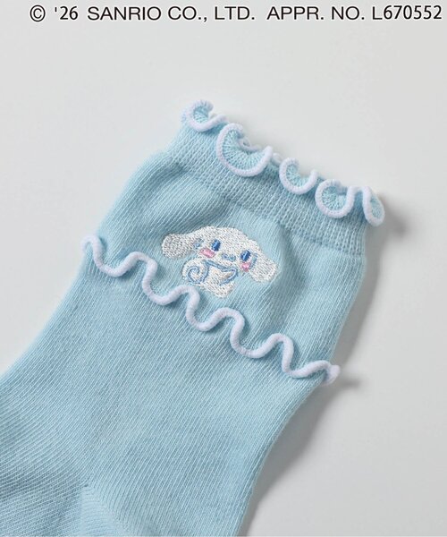 sanrio(サンリオ)の「【サンリオキャラクターズ】メロウソックス(ソックス/靴下・キッズ・ピンク/ブラック/アイボリー/サックスブルー・12/15 /18/21)」の6枚目の写真