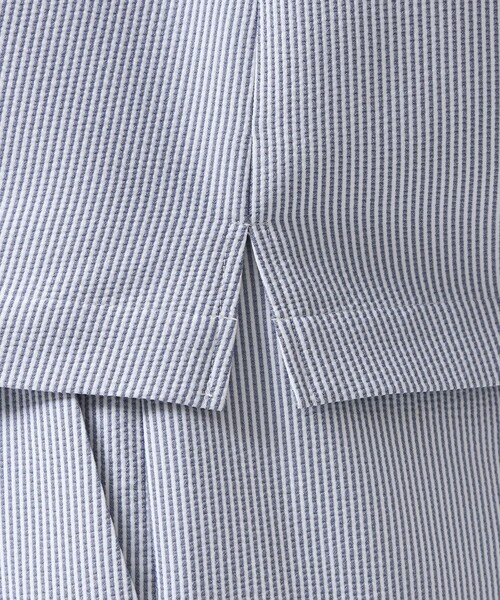 MACKINTOSH PHILOSOPHY（ﾏｯｷﾝﾄｯｼｭ ﾌｨﾛｿﾌｨｰ）の「サマーサッカーパフスリーブブラウス（シャツ/ブラウス・レディース・ブラウン系その他4/ライトブルー/ブラック・38/36）」の11枚目の写真