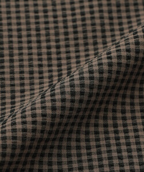 MACKINTOSH PHILOSOPHY（ﾏｯｷﾝﾄｯｼｭ ﾌｨﾛｿﾌｨｰ）の「サマーサッカーパフスリーブブラウス（シャツ/ブラウス・レディース・ブラウン系その他4/ライトブルー/ブラック・38/36）」の14枚目の写真