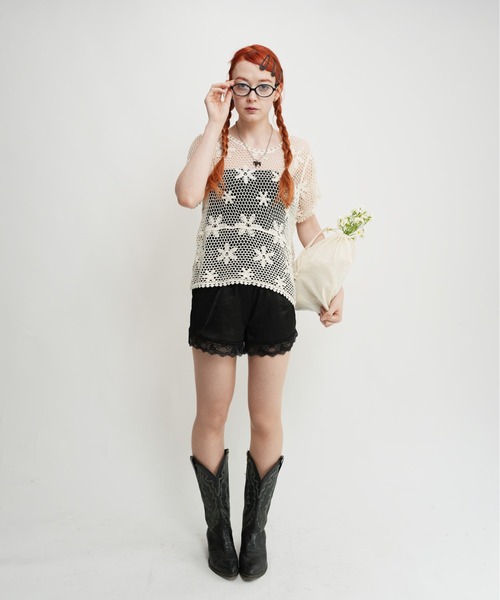 IMARI（イマリ）の「【 IMARI / イマリ 】 かぎ編み ボヘミアン トップス（Tシャツ/カットソー・レディース・ホワイト・FREE）」の9枚目の写真