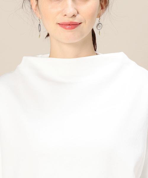 BEAUTY&YOUTH UNITED ARROWS(ビューティーアンドユースユナイテッドアローズ)の「BY コットンボトルネック8分袖プルオーバー ◆(Tシャツ/カットソー・レディース・ホワイト/ブラック・フリー)」の8枚目の写真