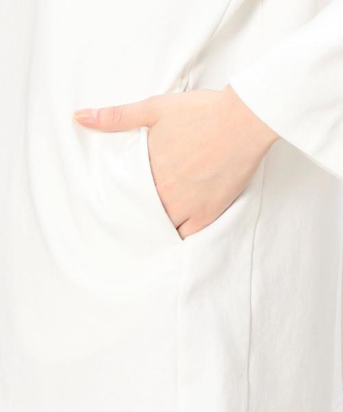 BEAUTY&YOUTH UNITED ARROWS(ビューティーアンドユースユナイテッドアローズ)の「BY コットンボトルネック8分袖プルオーバー ◆(Tシャツ/カットソー・レディース・ホワイト/ブラック・フリー)」の10枚目の写真