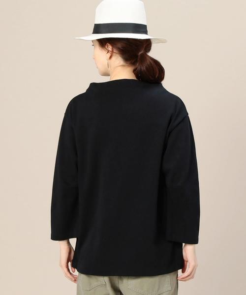 BEAUTY&YOUTH UNITED ARROWS(ビューティーアンドユースユナイテッドアローズ)の「BY コットンボトルネック8分袖プルオーバー ◆(Tシャツ/カットソー・レディース・ホワイト/ブラック・フリー)」の13枚目の写真