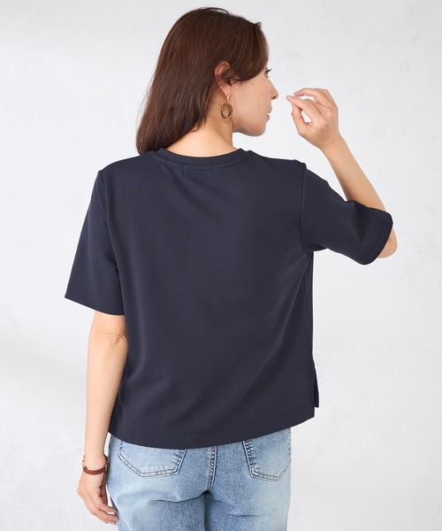 GALLORIA(ギャローリア)の「リップルTシャツ(Tシャツ/カットソー・レディース・オフホワイト/ネイビー/オレンジ・S/M/LL/L)」の10枚目の写真
