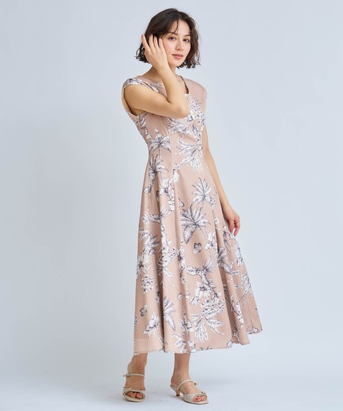 NOELA(ノエラ)の「ボタニカルプリントワンピース(ワンピース・レディース・キャメル/ライトグレー/その他1・S/M)」の10枚目の写真