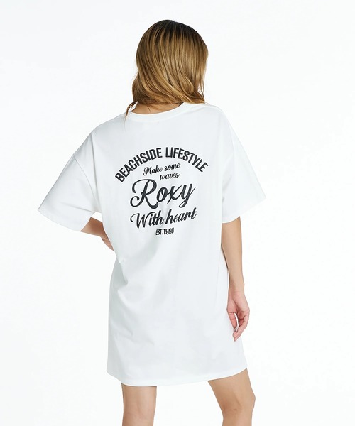 ROXY（ロキシー）の「ROXY WITH HEART ミニワンピース 【2026年夏モデル】/ロキシーTシャツワンピース（ワンピース・レディース・グレー/ナチュラル/ブラック・LARGE/MEDIUM/SMALL）」の9枚目の写真