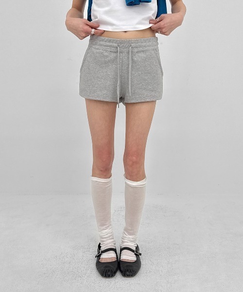 BLACKUP（ブラックアップ）の「[MADE] ビエントバンディングショートパンツ（スウェットパンツ・レディース・ブラック/グレー・LARGE/SMALL/MEDIUM）」の14枚目の写真
