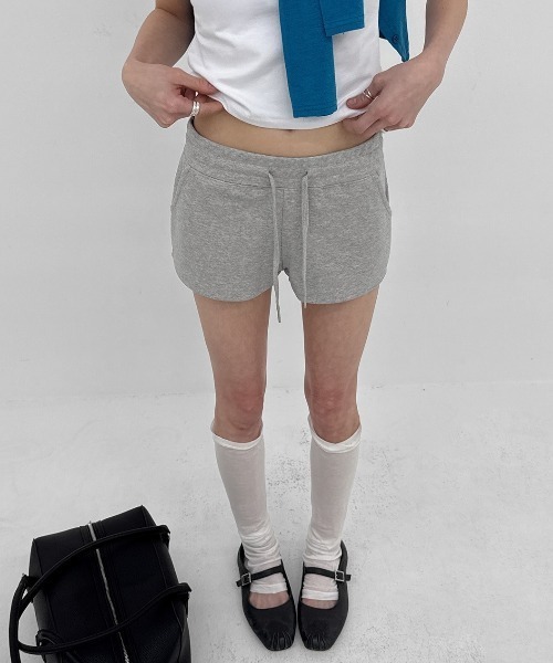 BLACKUP（ブラックアップ）の「[MADE] ビエントバンディングショートパンツ（スウェットパンツ・レディース・ブラック/グレー・LARGE/SMALL/MEDIUM）」の15枚目の写真