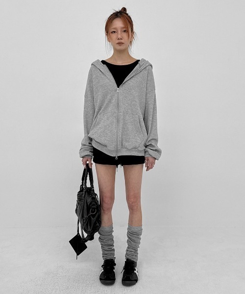 BLACKUP（ブラックアップ）の「[MADE] ビエントバンディングショートパンツ（スウェットパンツ・レディース・ブラック/グレー・LARGE/SMALL/MEDIUM）」の10枚目の写真