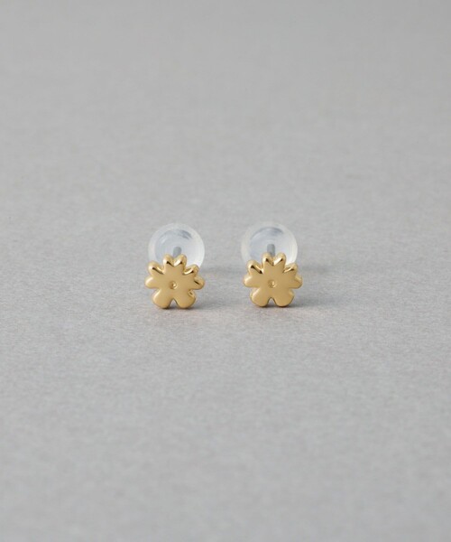 ete K18 フラワーモチーフ ピアス ゴールド 両耳 フラワー ピアス（ピアス（両耳用））｜ete（エテ）のファッション通販