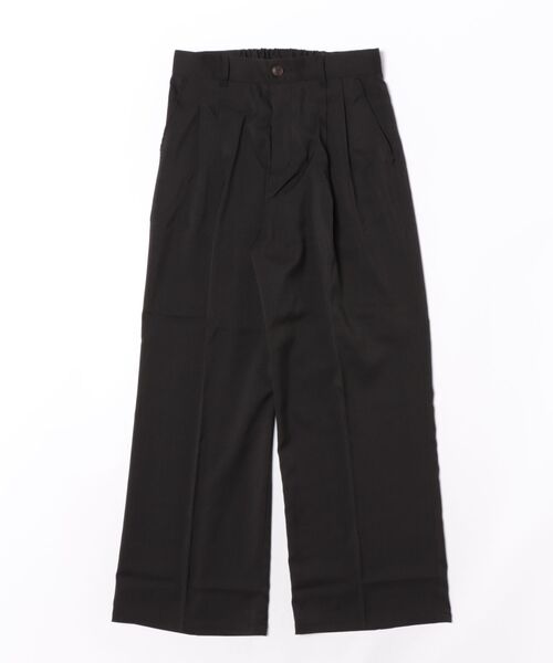 alotta(アロッタ)の「麻調ワイドスラックスパンツ(その他パンツ・レディース・ブラック/ベージュ・L/LL/M)」の1枚目の写真