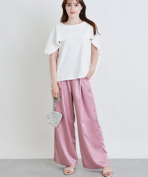 PICCIN（ピッチン）の「ケーププルオーバー（Tシャツ/カットソー・レディース・オフホワイト/チャコールグレー/ブラック・M）」の8枚目の写真
