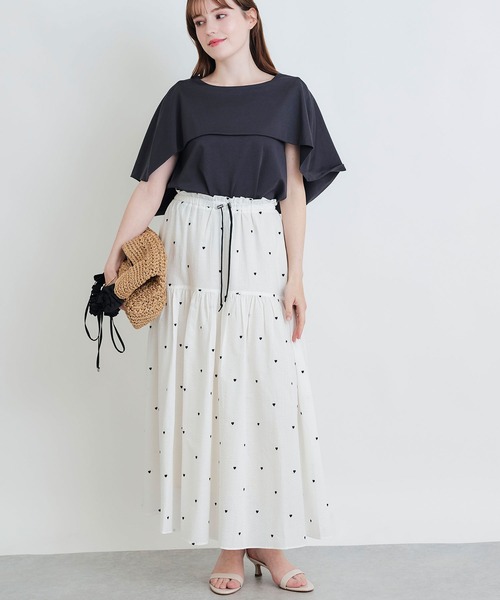 PICCIN（ピッチン）の「ケーププルオーバー（Tシャツ/カットソー・レディース・オフホワイト/チャコールグレー/ブラック・M）」の22枚目の写真