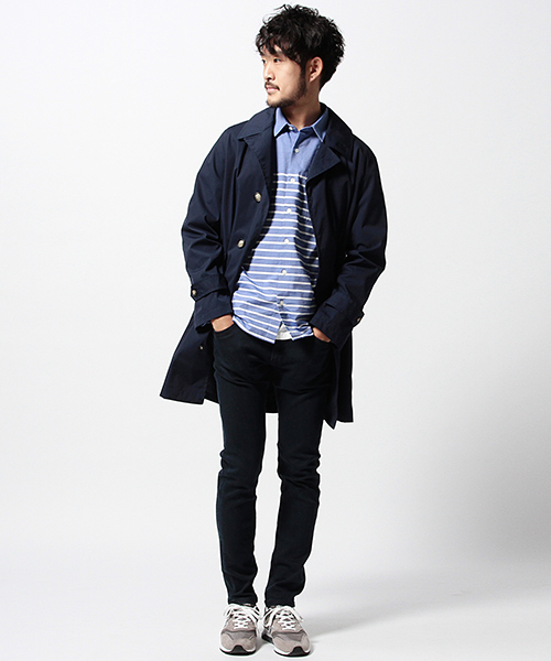 BEAMS(ビームス)の「●THE NORTH FACE PURPLE LABEL×BEAMS / 別注 ステンカラーコート 16SS(ステンカラーコート・メンズ・ベージュ/ネイビー・MEDIUM/SMALL/LARGE)」の7枚目の写真