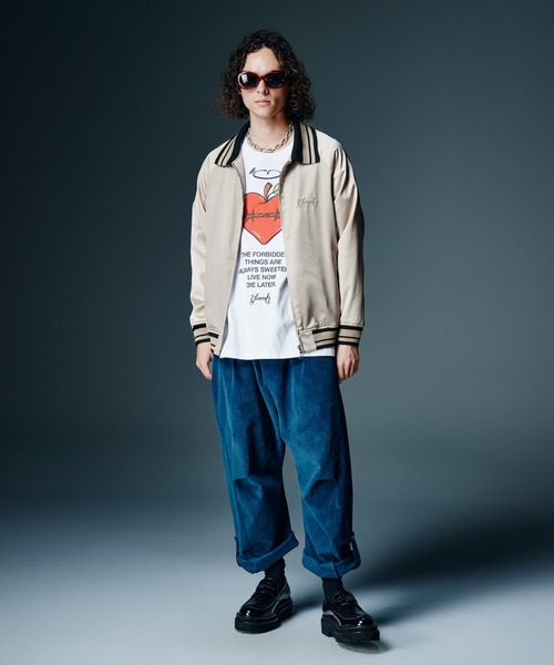 glamb(グラム)の「Director Satin Jacket / ディレクターサテンジャケット(スカジャン・メンズ・アイボリー/ブラック・S/M/L)」の12枚目の写真