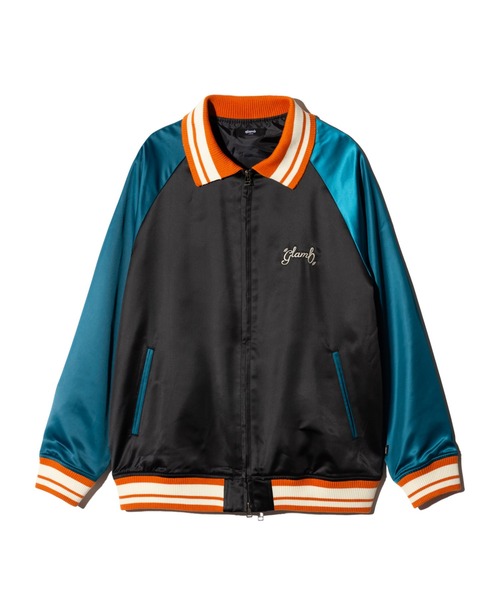 glamb(グラム)の「Director Satin Jacket / ディレクターサテンジャケット(スカジャン・メンズ・アイボリー/ブラック・S/M/L)」の4枚目の写真